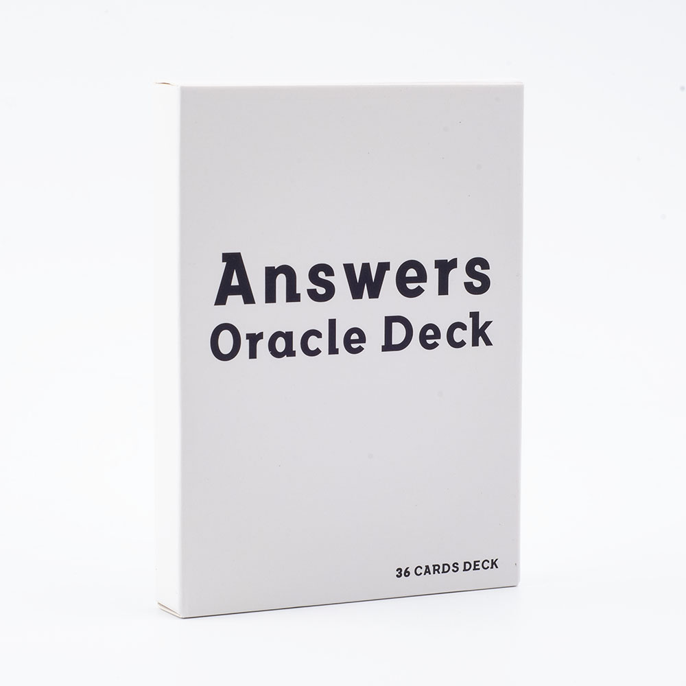 Tarot Cards Deck With Guidebook - คําตอบ Oracle Deck 36 การ์ดข้อความคําสําคัญและความหมาย Family