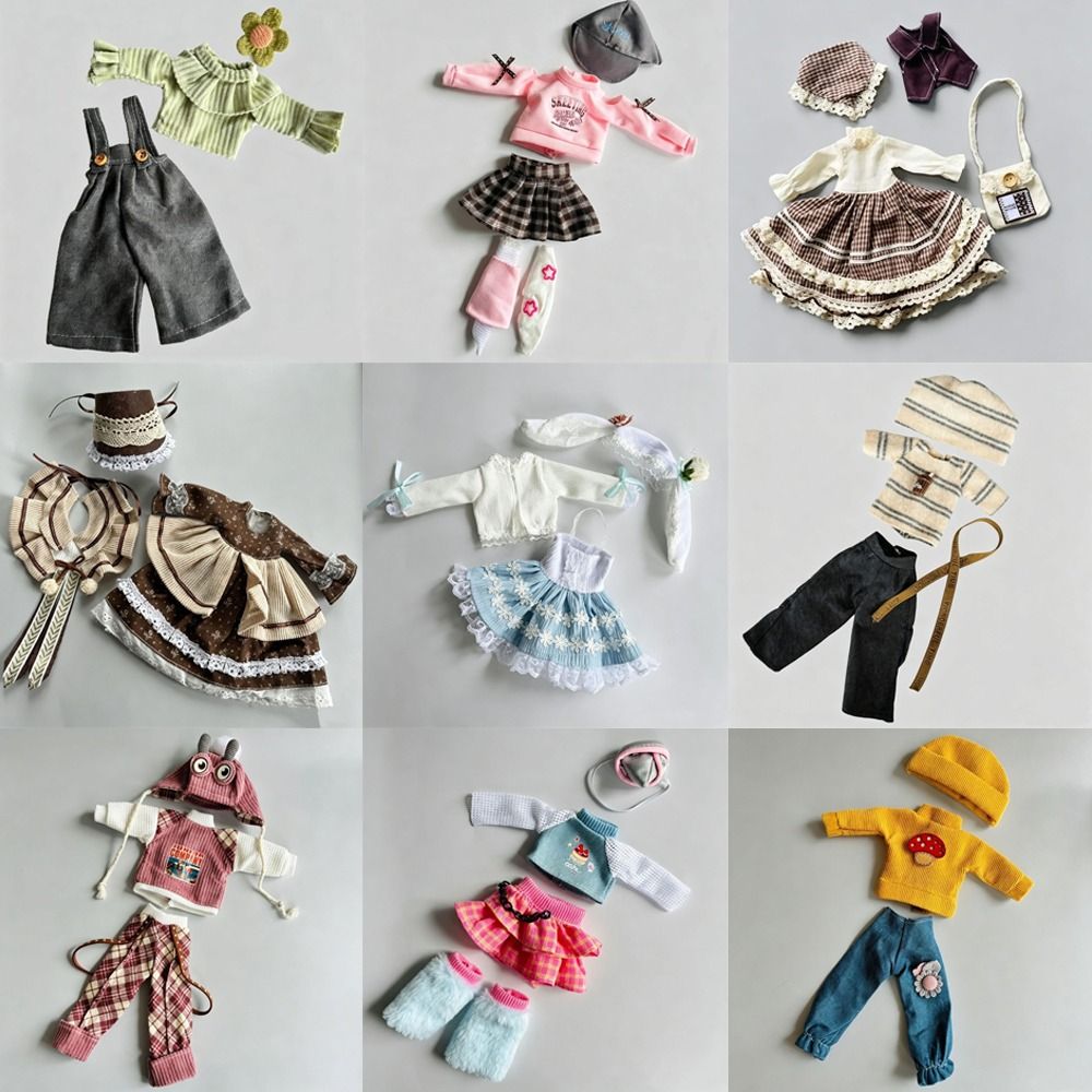 Bjd Doll 1 6 Full Set With Clothes - ชุดเสื้อผ้าตุ๊กตาขนาด 30 ซม. สไตล์โลลิต้า ขนาด 1/6
