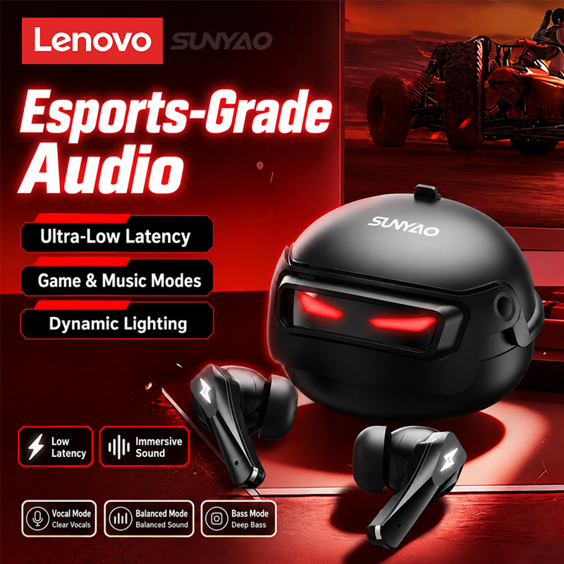 Video Games - เลือกหูฟังเกมมิ่ง Lenovo GT101 ไร้สาย Bluetooth 6.0
