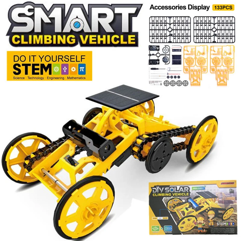 Stem Solar Robot Kit For Kids - ชุดของเล่นพลังงานแสงอาทิตย์ ของเล่นเด็ก ชุดประกอบ DIY ชุดหุ่นยนต์ รถขับเคลื่อนสี่ล้อ