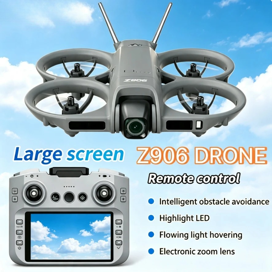 Fpv Brushless Rc Drone 4K - โดรนพับได้ Original Z906 GPS กล้องคู่ 8K