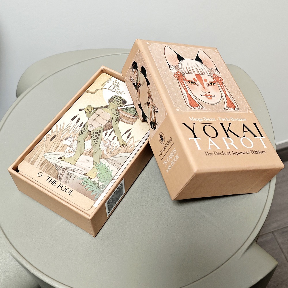 Tarot Cards Deck With Guidebook - ไพ่ทาโรต์โยไค 78 ชิ้น ไพ่ทาโรต์โยไคตำนานพื้นบ้านญี่ปุ่น ไพ่พยากรณ์ ไม่มีคู่มือ