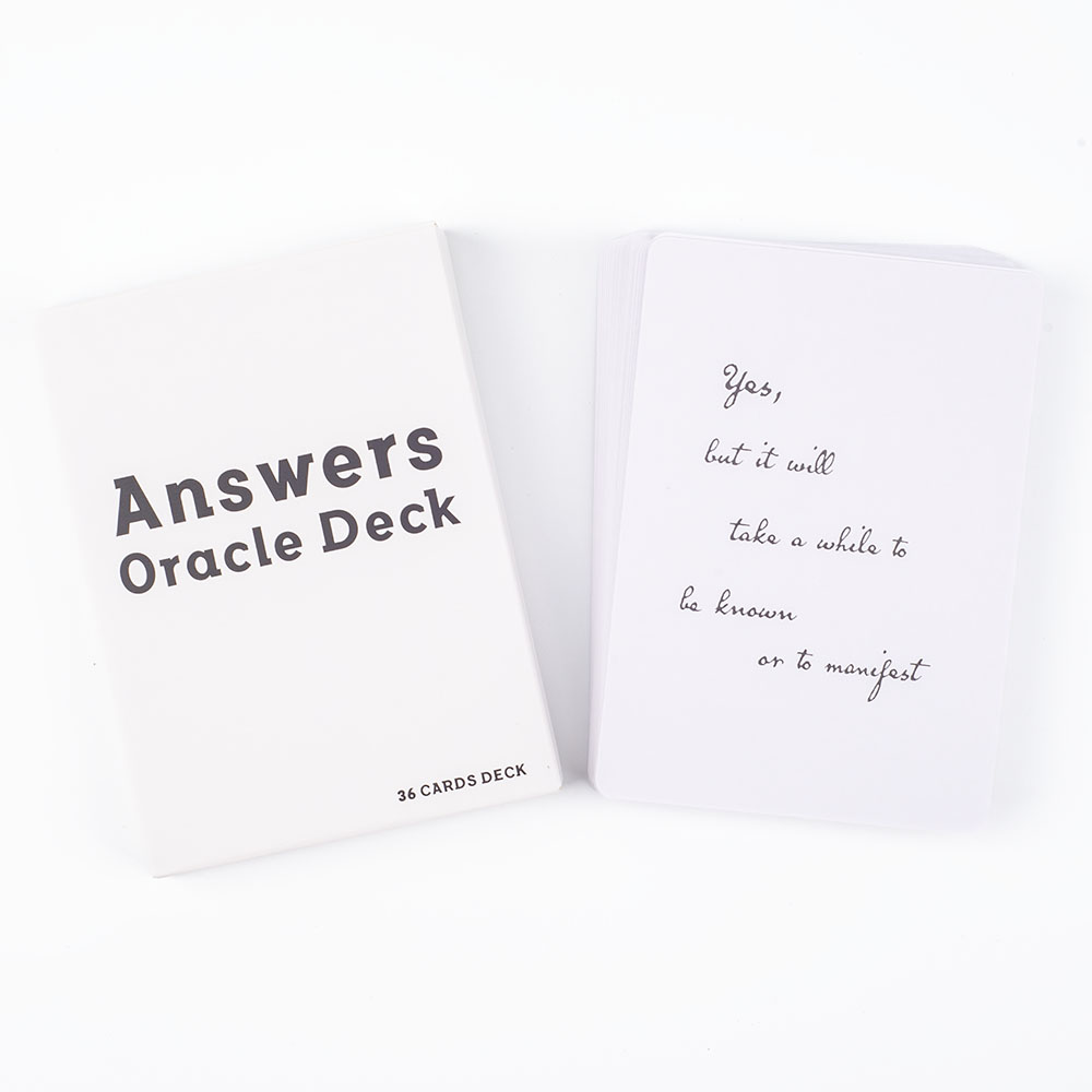คําตอบ Oracle Deck 36 การ์ดข้อ - Tarot Cards Deck With Guidebook บทวิจารณ์และราคา