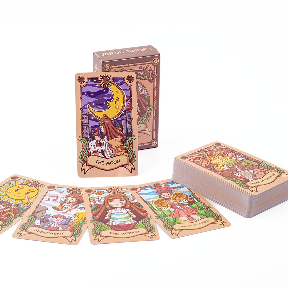 10.3X6 ซม. ชุดไพ่ทาโรต์ Joyful - Tarot Cards Deck With Guidebook บทวิจารณ์และราคา