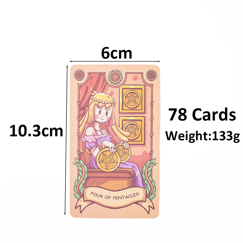 10.3X6 ซม. ชุดไพ่ทาโรต์ Joyful - Tarot Cards Deck With Guidebook บทวิจารณ์และราคา