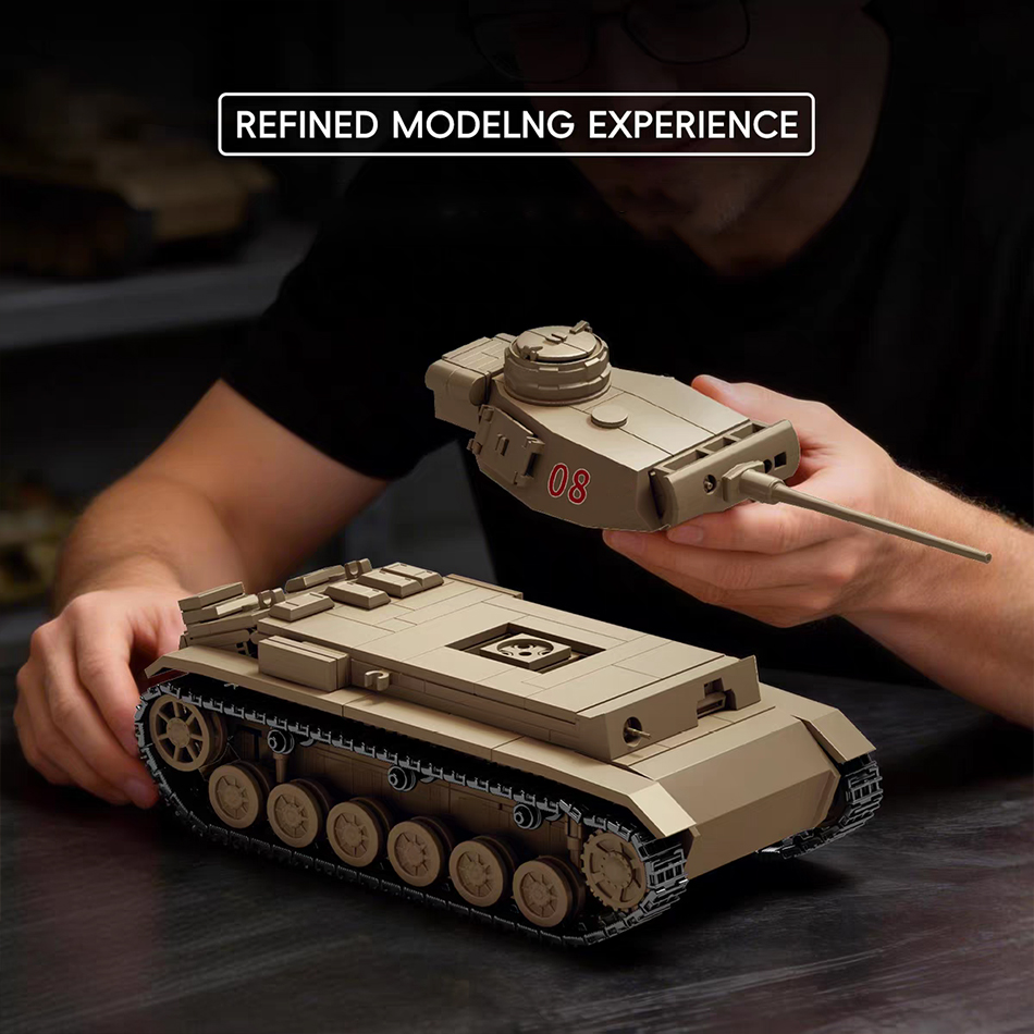 ตัวต่อรถถัง Panzer III Sd.Kfz. - Lego Compatible Military Tank บทวิจารณ์และราคา
