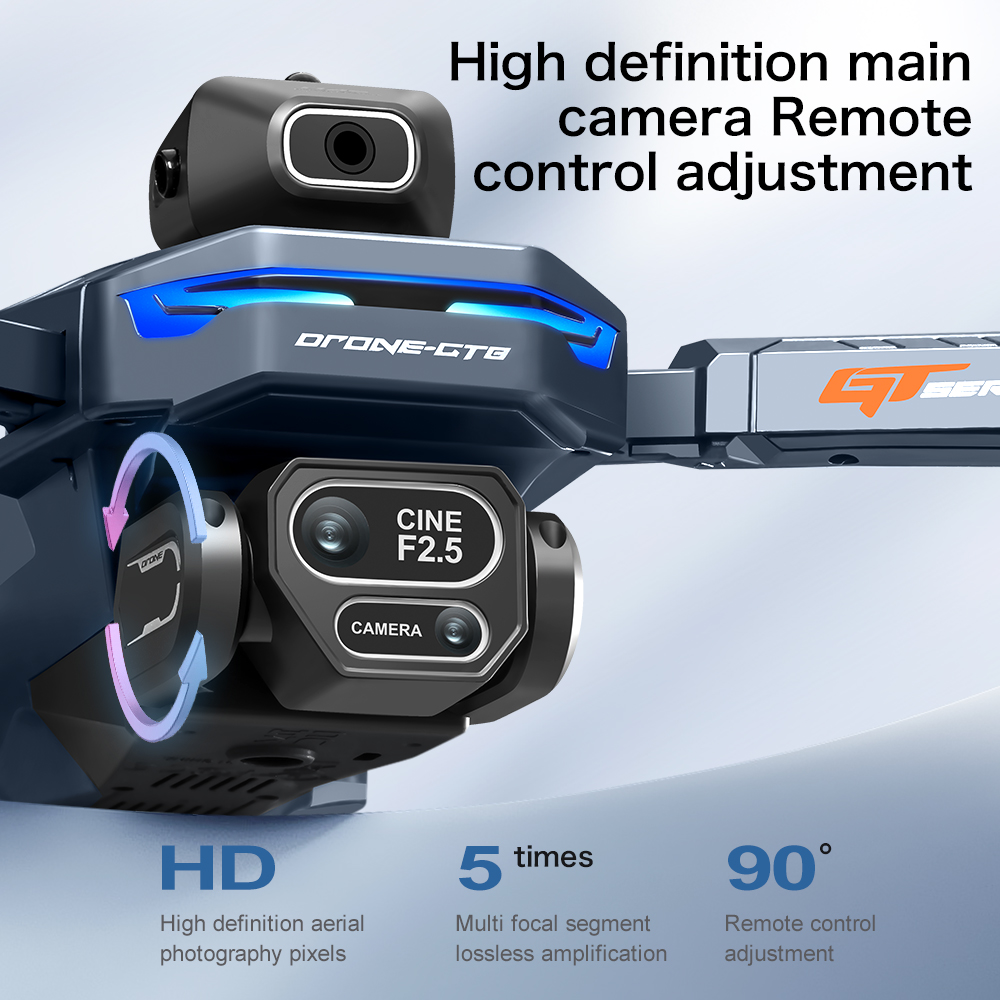 โดรน NEW GT8 HD RC 4K ระดับมือ - Fpv Brushless Rc Drone 4K บทวิจารณ์และราคา