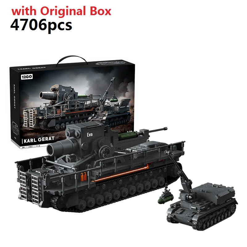 12GO 97026 4706 ชิ้น ชุดตัวต่อ - Lego Compatible Military Tank บทวิจารณ์และราคา