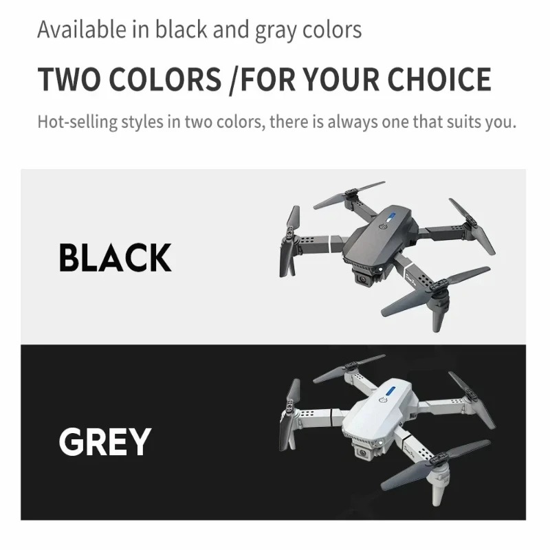 E88 มินิโดรน 4K HD กล้อง WiFi  - Fpv Brushless Rc Drone 4K บทวิจารณ์และราคา