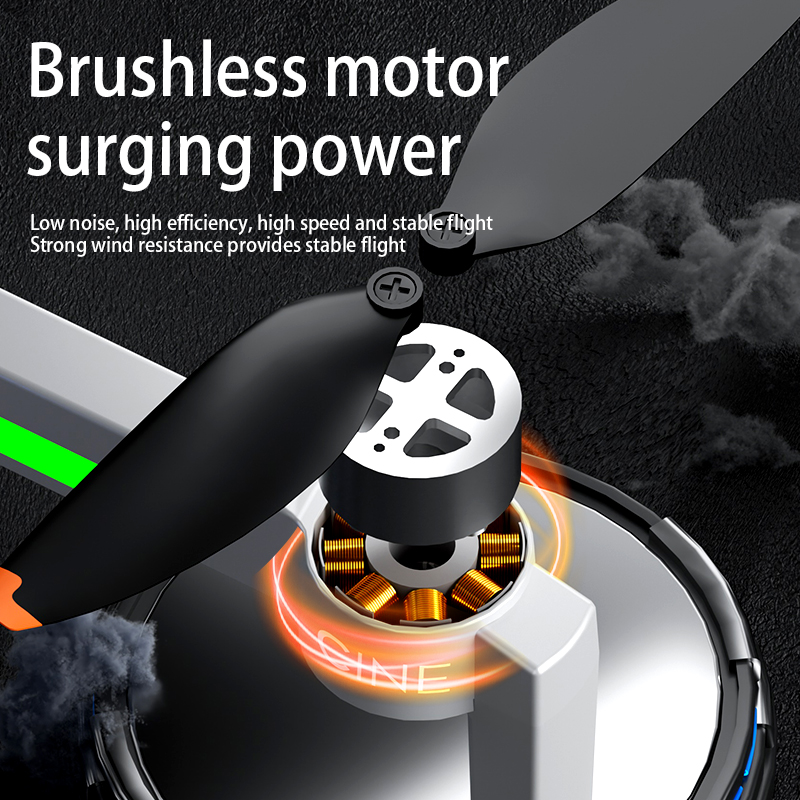 โดรนควอดคอปเตอร์ 3 แกนกันสั่น  - Fpv Brushless Rc Drone 4K บทวิจารณ์และราคา