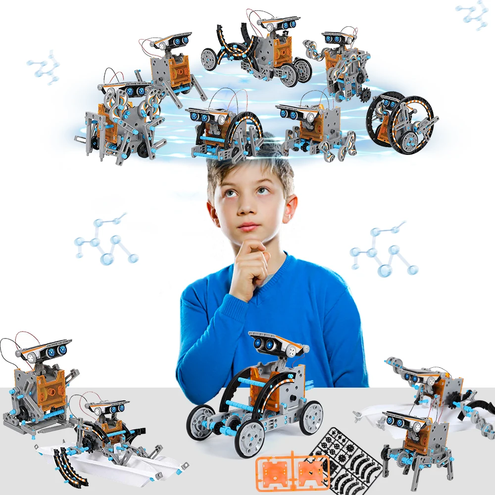 STEM 13-in-1 การศึกษาหุ่นยนต์พ - Stem Solar Robot Kit For Kids บทวิจารณ์และราคา