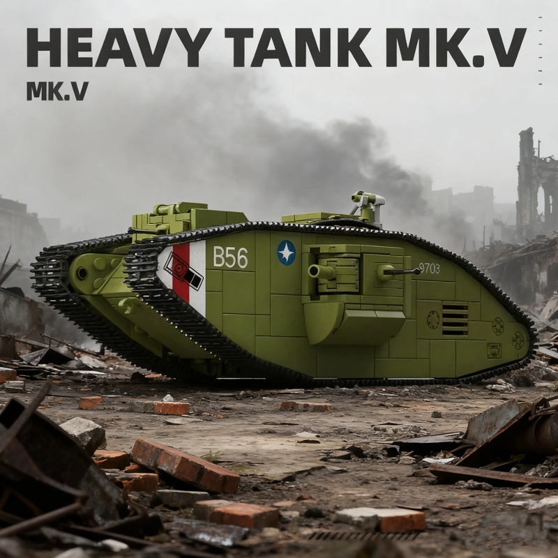 900 ชิ้น รถถังหนักสงครามโลกครั - Lego Compatible Military Tank บทวิจารณ์และราคา