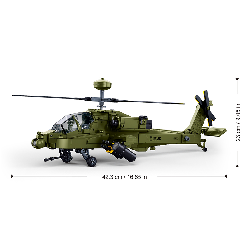 Sluban M38‑B1536 โมเดลเฮลิคอปเ - Lego Compatible Military Tank บทวิจารณ์และราคา