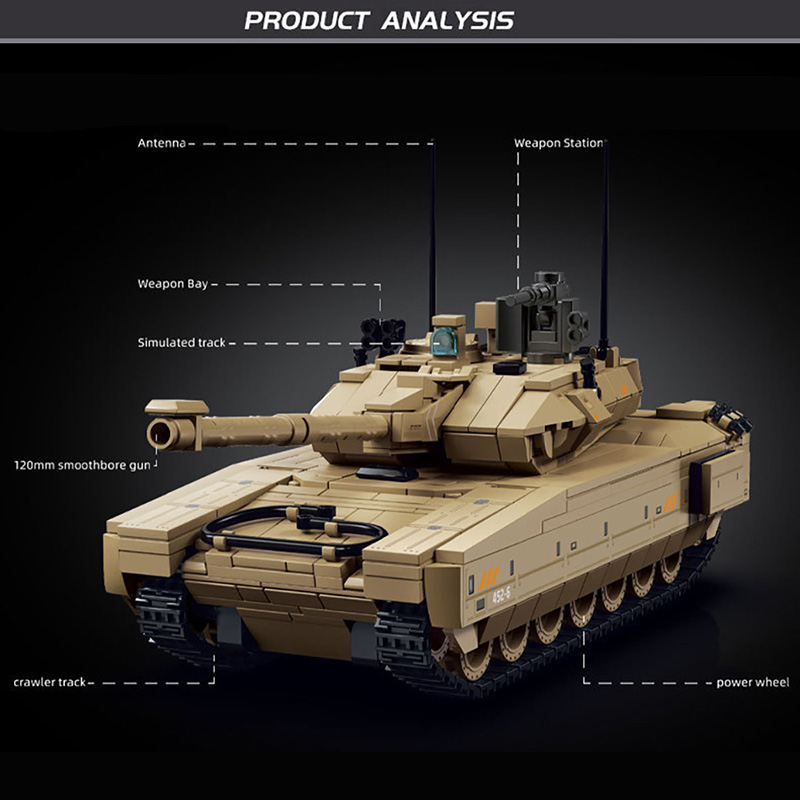 ชุดตัวต่อรถถังรบหลัก M1A4 Delt - Lego Compatible Military Tank บทวิจารณ์และราคา