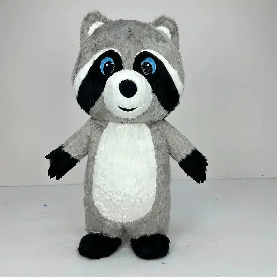 ชุดมาสคอตแรคคูนเป่าลมผ้ากำมะหย - Dolls บทวิจารณ์และราคา