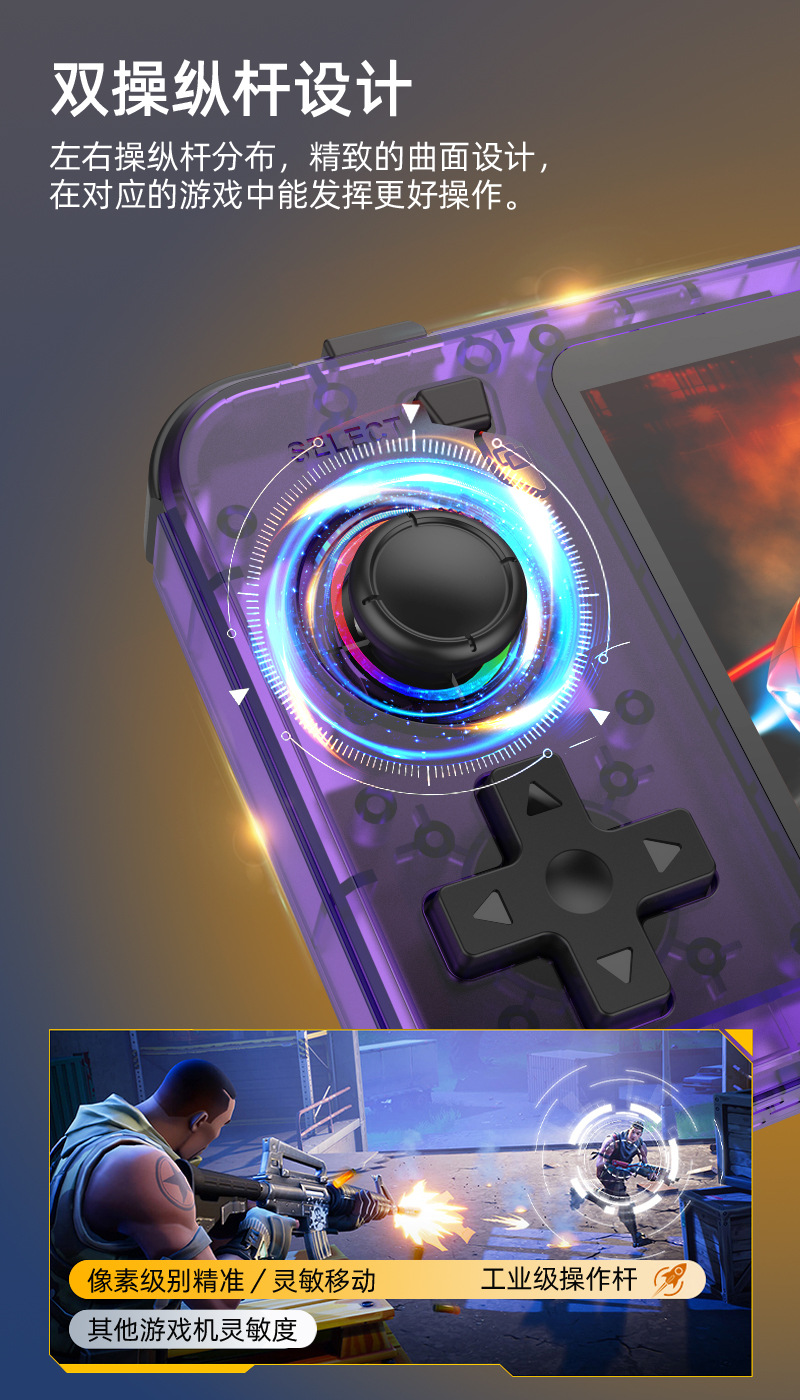 ใหม่ R36H Retro คอนโซลมือถือ O - Retro Handheld Game Console R36S บทวิจารณ์และราคา
