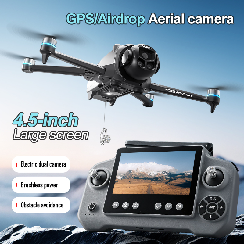 โดรน D15 ระดับมืออาชีพ กล้อง 4 - Fpv Brushless Rc Drone 4K บทวิจารณ์และราคา