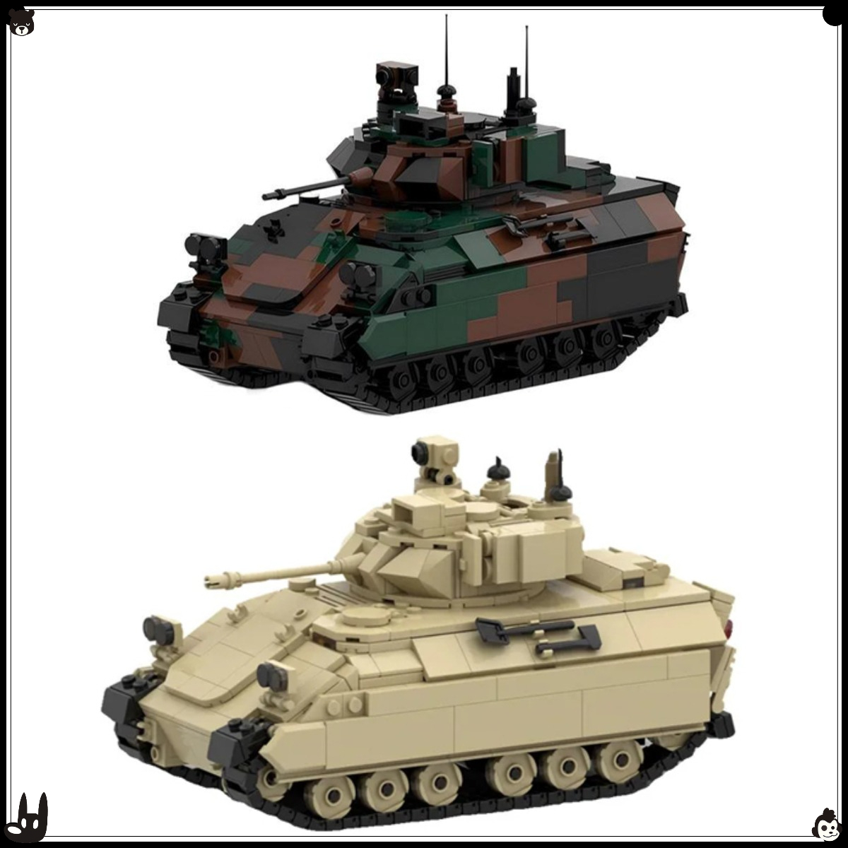 ชุดตัวต่อรถถัง MOC Military Se - Lego Compatible Military Tank บทวิจารณ์และราคา