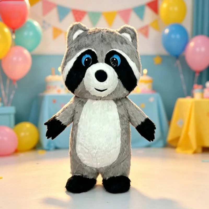 ชุดมาสคอตแรคคูนเป่าลมผ้ากำมะหย - Dolls บทวิจารณ์และราคา